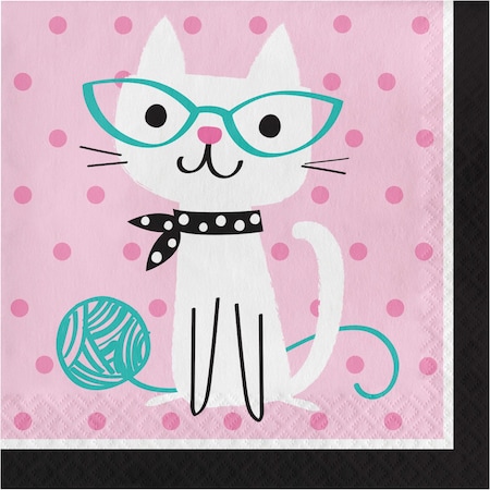 Purrfect Party Luncheon Napkin